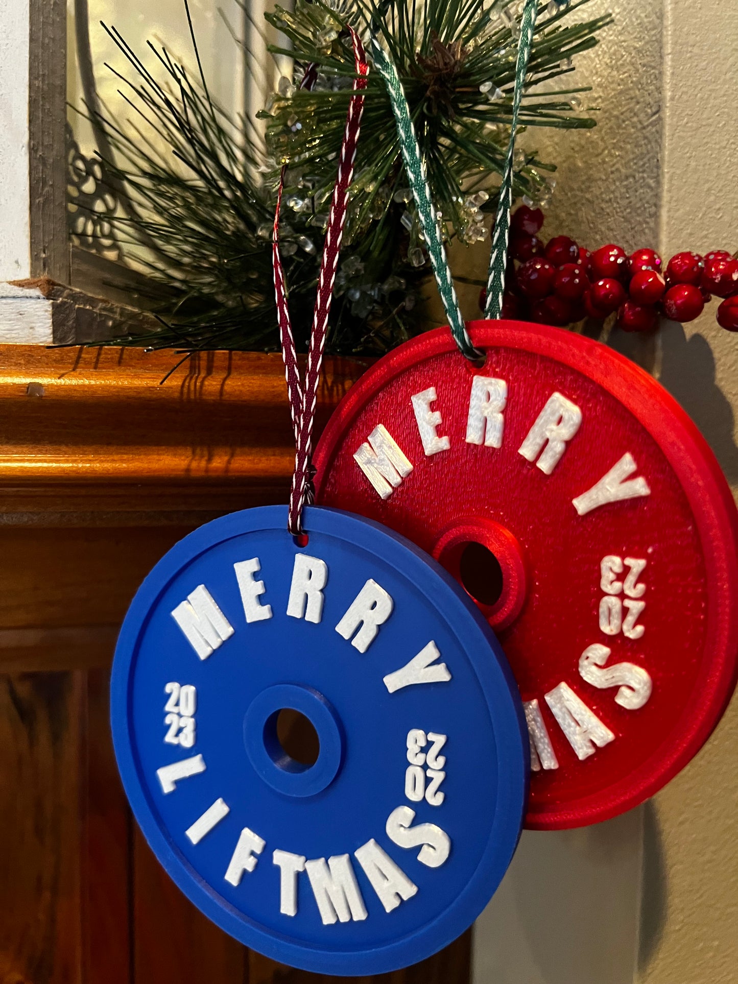 Merry Liftmas 2023 Bumper Plate Ornament